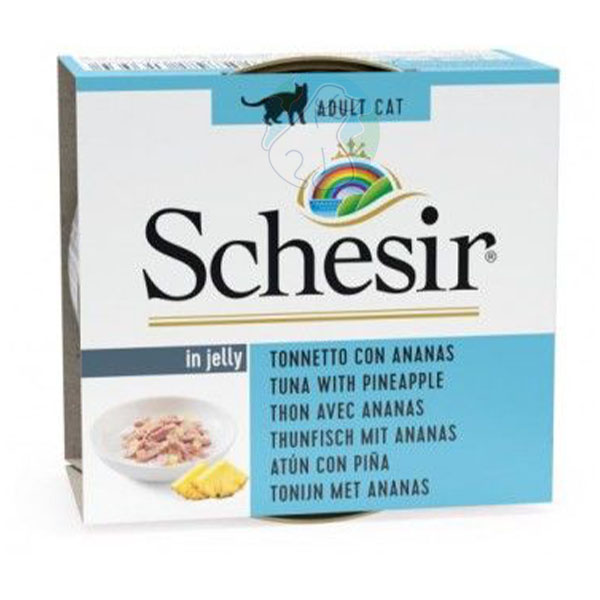 کنسرو گربه با طعم تن و اناناس ۸۵گرمی Schesir